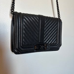 Rebecca Minkoff Love Chevron Quilted Leather Crossbody